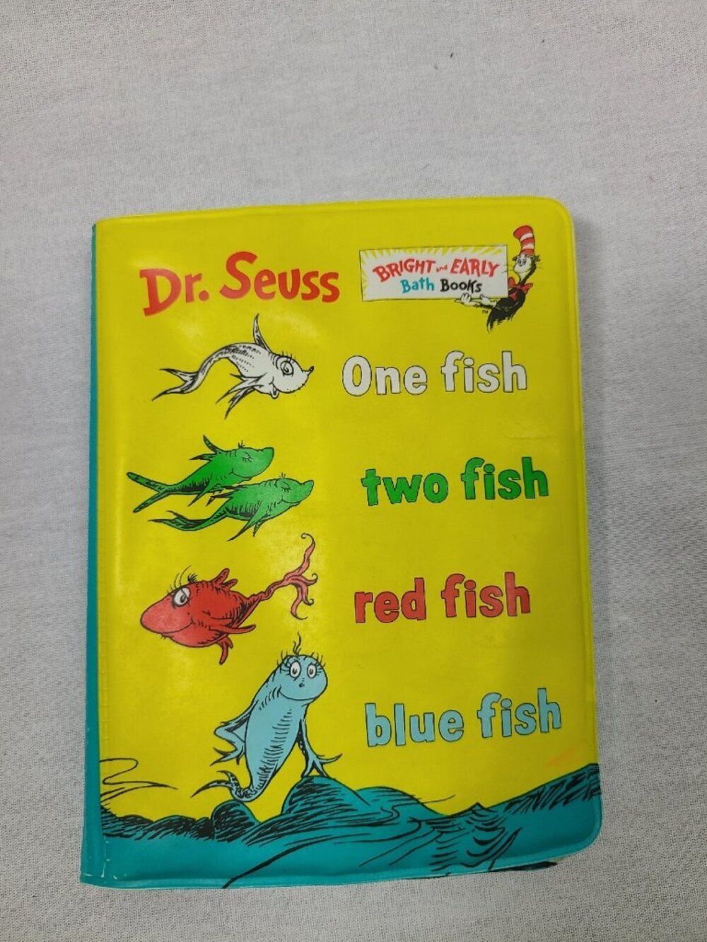 Dr Seuss book- One Fish, Two Fish, Red Fish, Blue Fish(Vinyl Bath Book RARE